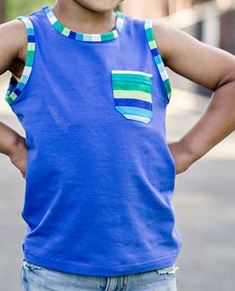 Boys Seaside Stripes Tank Top Item 386