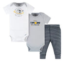 3-Piece Baby Boys Blast Off Short Sleeve Onesies® Bodysuits & Pants Set Item 361