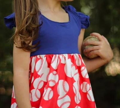 Take Me Out To The Ball Game Dress & Shortie Set Item 432